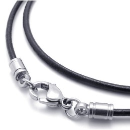 Collier En Cuir Titane D'Excellente Qualité, Aux Couleurs Délicates Et Finement Travaillées