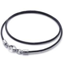 Collier En Cuir Titane D'Excellente Qualité, Aux Couleurs Délicates Et Finement Travaillées