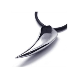 Collier Avec Pendentif En Forme De Dents D'Animaux En Titane Pur 316L Pour Homme
