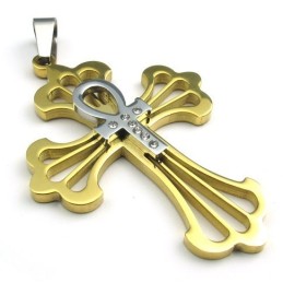 Pendentif Croix En Titane De Dernière Technologie, Couleur Brillante, Qualité Fiable
