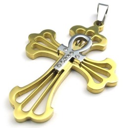 Pendentif Croix En Titane De Dernière Technologie, Couleur Brillante, Qualité Fiable