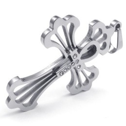 Pendentif Croix En Titane De Qualité Supérieure, Finement Traité, Couleur Brillante