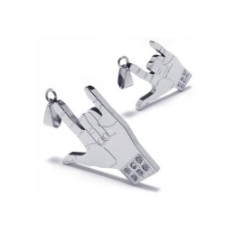 Collier Avec Pendentif En Argent Et Titane Pur Pour Homme (Neuf)