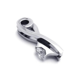 Collier Avec Pendentif En Argent Et Titane Pur Pour Homme (Neuf)