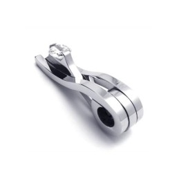 Collier Avec Pendentif En Argent Et Titane Pur Pour Homme (Neuf)
