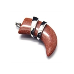 Collier Avec Pendentif Lance Vermillon En Titane Pur Pour Homme