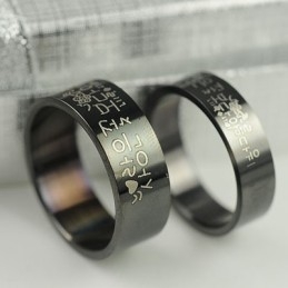 Bague De Couple Droite