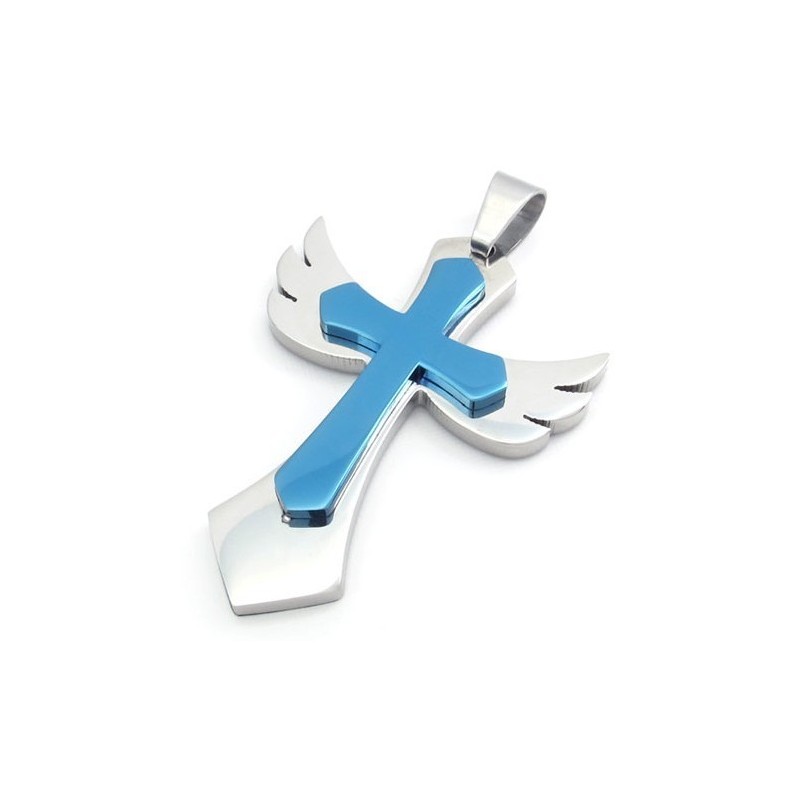 Pendentif Croix En Titane De Qualité Supérieure, Finement Traité Et Aux Belles Couleurs Pendentif Croix En Titane De Qualité Supérieure, Finement Traité Et Aux Belles Couleurs