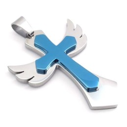 Pendentif Croix En Titane De Qualité Supérieure, Finement Traité Et Aux Belles Couleurs
