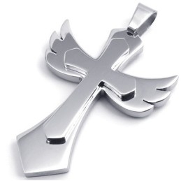 Pendentif Croix En Titane De Forme Élégante, Couleur Brillante, Qualité Fiable