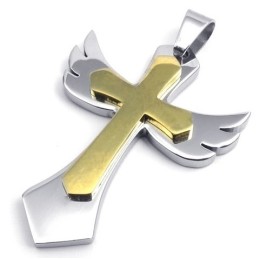 Pendentif Croix En Titane Finement Traité, De Belles Couleurs, De Qualité Fiable
