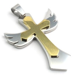 Pendentif Croix En Titane Finement Traité, De Belles Couleurs, De Qualité Fiable