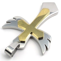 Pendentif Croix En Titane Finement Traité, De Belles Couleurs, De Qualité Fiable