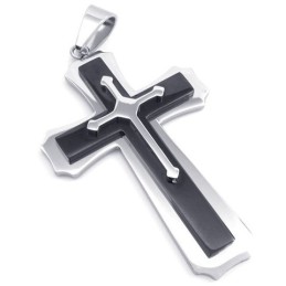 Pendentif Croix En Titane D'Excellente Qualité, Aux Couleurs Délicates Et Finement Traitées
