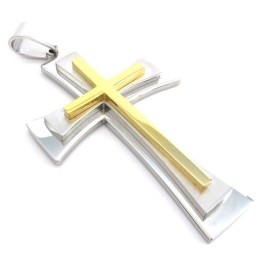 Pendentif Croix En Titane Au Design Attrayant, Couleur Brillante, Réputation Fiable