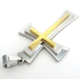 Pendentif Croix En Titane Au Design Attrayant, Couleur Brillante, Réputation Fiable