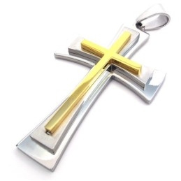 Pendentif Croix En Titane Au Design Attrayant, Couleur Brillante, Réputation Fiable