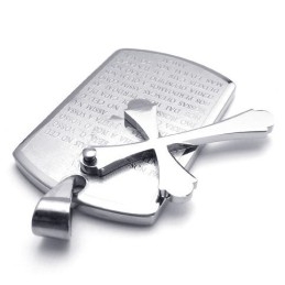 Pendentif Croix En Titane Aux Couleurs Finement Travaillées Pour Une Longue Histoire