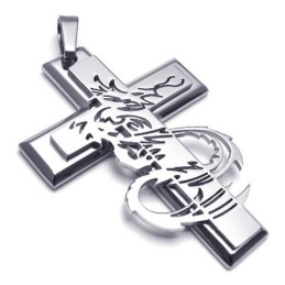 Pendentif Croix En Titane Au Design Moderne Et À La Brillance Des Couleurs Pour Une Longue Histoire