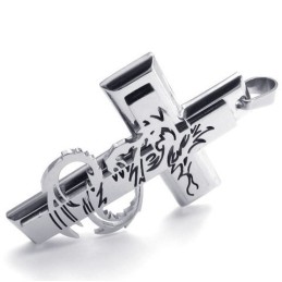Pendentif Croix En Titane Au Design Moderne Et À La Brillance Des Couleurs Pour Une Longue Histoire