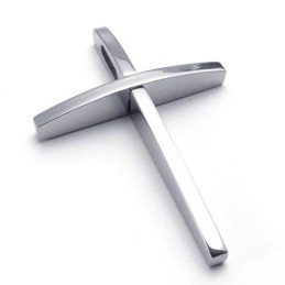 Pendentif Croix En Titane, Finement Travaillé, Brillant Et Durable