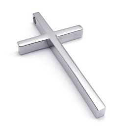 Pendentif Croix En Titane De Renommée Mondiale, Finement Traité Et Brillant En Couleur