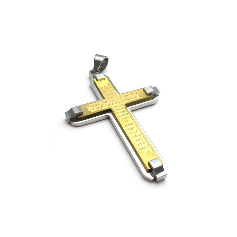Pendentif Croix En Titane De Renommée Mondiale, Magnifiquement Fabriqué Et Aux Couleurs Éclatantes