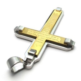 Pendentif Croix En Titane De Renommée Mondiale, Magnifiquement Fabriqué Et Aux Couleurs Éclatantes