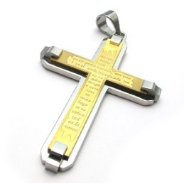 Pendentif Croix En Titane De Renommée Mondiale, Magnifiquement Fabriqué Et Aux Couleurs Éclatantes