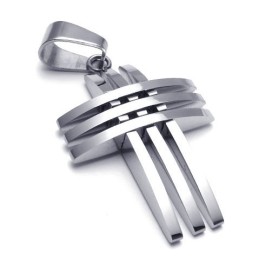 Pendentif Croix En Titane De Renommée Mondiale, Design Moderne Et Brillant