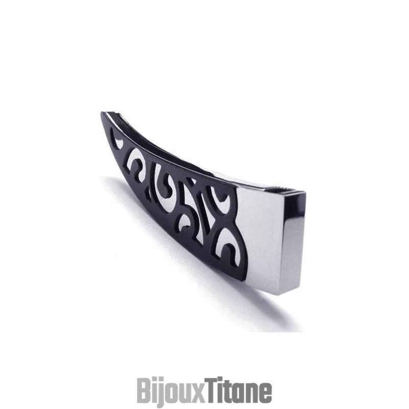 Collier Avec Pendentif En Titane Pur Pour Homme Black Lance 6588 Collier Avec Pendentif En Titane Pur Pour Homme Black Lance 6588
