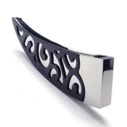 Collier Avec Pendentif En Titane Pur Pour Homme Black Lance 6588