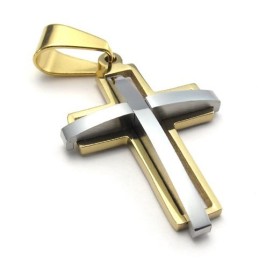 Pendentif Croix En Titane De Haute Qualité, Design Attrayant Et Brillant.