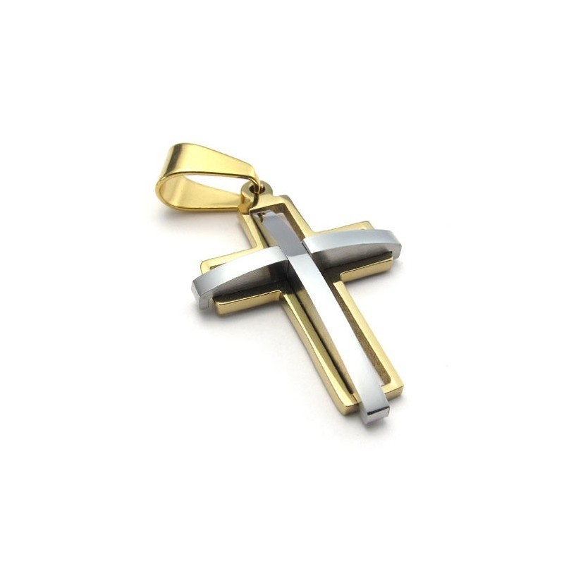 Pendentif Croix En Titane De Haute Qualité, Design Attrayant Et Brillant. Pendentif Croix En Titane De Haute Qualité, Design Attrayant Et Brillant.
