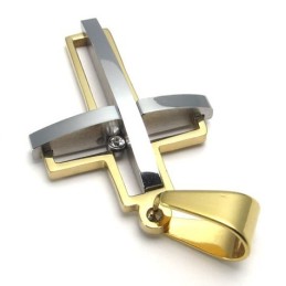 Pendentif Croix En Titane De Haute Qualité, Design Attrayant Et Brillant.