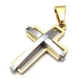 Pendentif Croix En Titane De Haute Qualité, Design Attrayant Et Brillant.