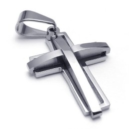 Pour Votre Sélection De Couleurs, Brillance Pour Avoir Une Longue Histoire, Pendentif Croix En Titane