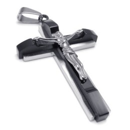 Pour Votre Sélection Couleurs Délicates La Reine De La Qualité Pendentif Croix En Titane