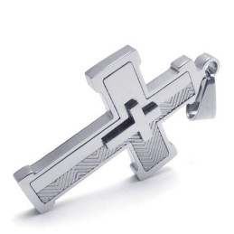 Pendentif Croix En Titane Aux Couleurs Brillantes Et Finement Travaillées Pour Gagner Les Éloges Chaleureux Des Clients