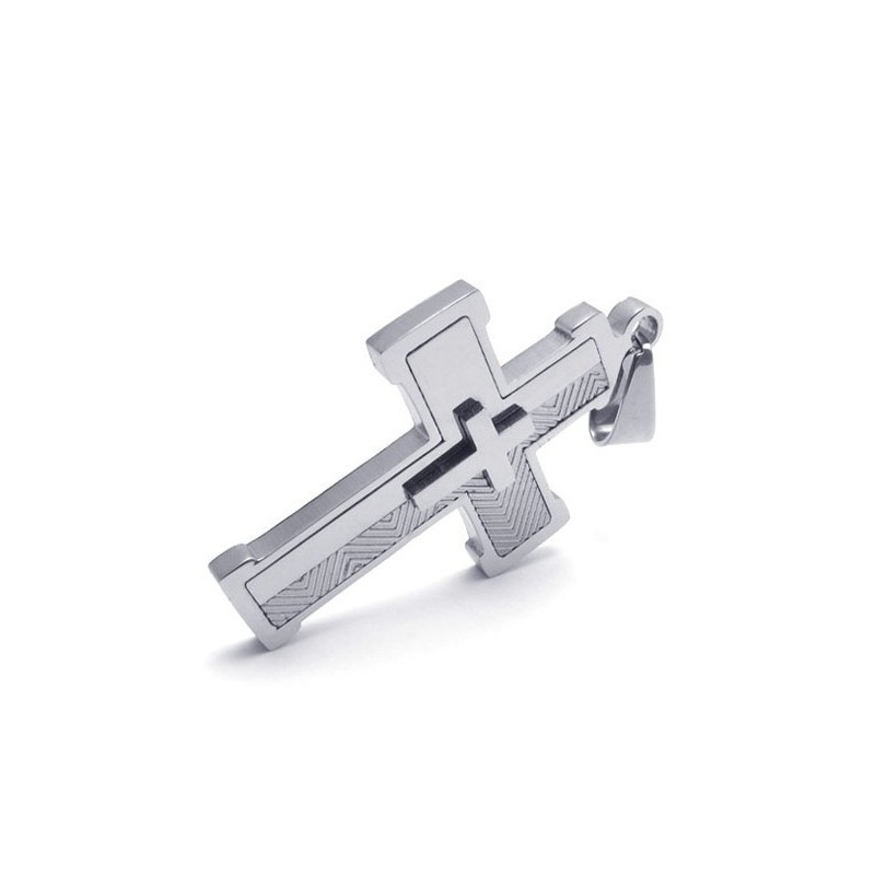 Pendentif Croix En Titane Aux Couleurs Brillantes Et Finement Travaillées Pour Gagner Les Éloges Chaleureux Des Clients