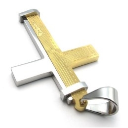 Pendentif Croix En Titane Au Design Moderne Et À La Brillance Des Couleurs Pour Une Réputation Durable