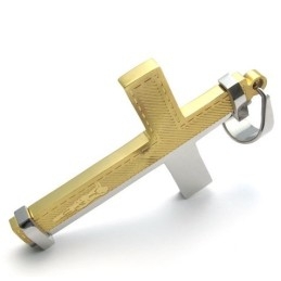 Pendentif Croix En Titane Au Design Moderne Et À La Brillance Des Couleurs Pour Une Réputation Durable