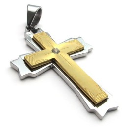 Pendentif Croix En Titane De Belle Conception, Couleur Brillante, Qualité Fiable