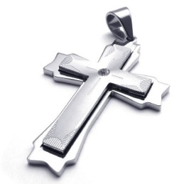 Pour Votre Sélection Couleur Brillance Fiabilité Qualité Pendentif Croix En Titane