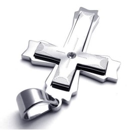 Pour Votre Sélection Couleur Brillance Fiabilité Qualité Pendentif Croix En Titane