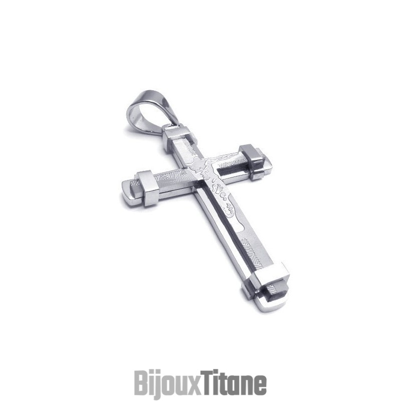 Pendentif Croix En Titane De Forme Élégante, Couleur Brillante, Excellente Qualité Pendentif Croix En Titane De Forme Élégante, Couleur Brillante, Excellente Qualité