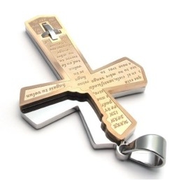 Pendentif Croix En Titane Au Design Attrayant, Couleur Brillante, Durable À Utiliser