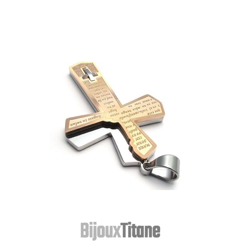 Pendentif Croix En Titane Au Design Attrayant, Couleur Brillante, Durable À Utiliser Pendentif Croix En Titane Au Design Attrayant, Couleur Brillante, Durable À Utiliser