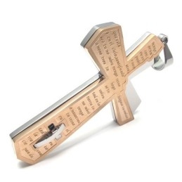 Pendentif Croix En Titane Au Design Attrayant, Couleur Brillante, Durable À Utiliser