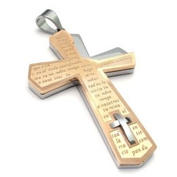 Pendentif Croix En Titane Au Design Attrayant, Couleur Brillante, Durable À Utiliser